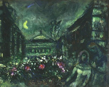 Marc Chagall Painting - La Avenida de la Ópera contemporánea Marc Chagall